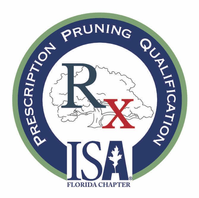 This is a badge that shows that the arborist is Prescription Pruning Qualified